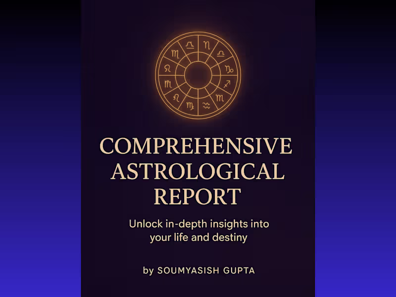 Cover image for Comprehensive Astrological Report