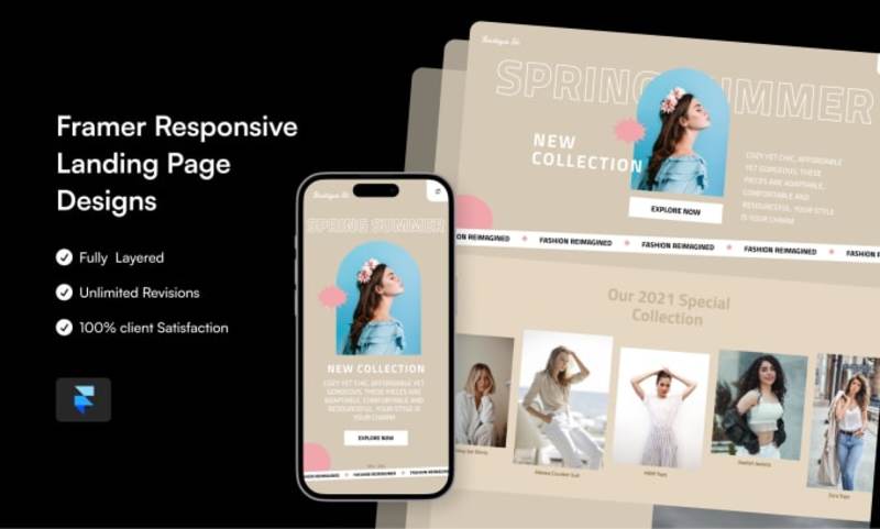 Cover image for I will do amazing web designs in framer