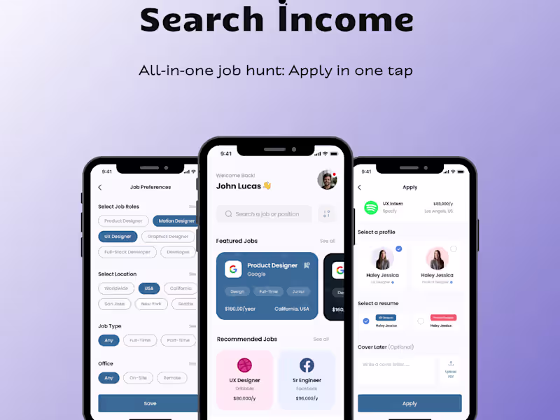 Cover image for Job search mobile app
