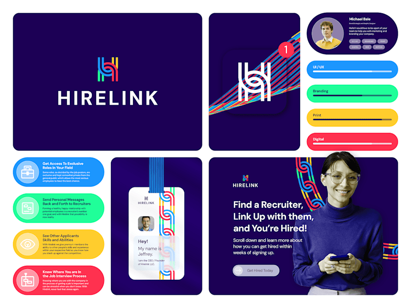 Cover image for Hirelink Brand Identity