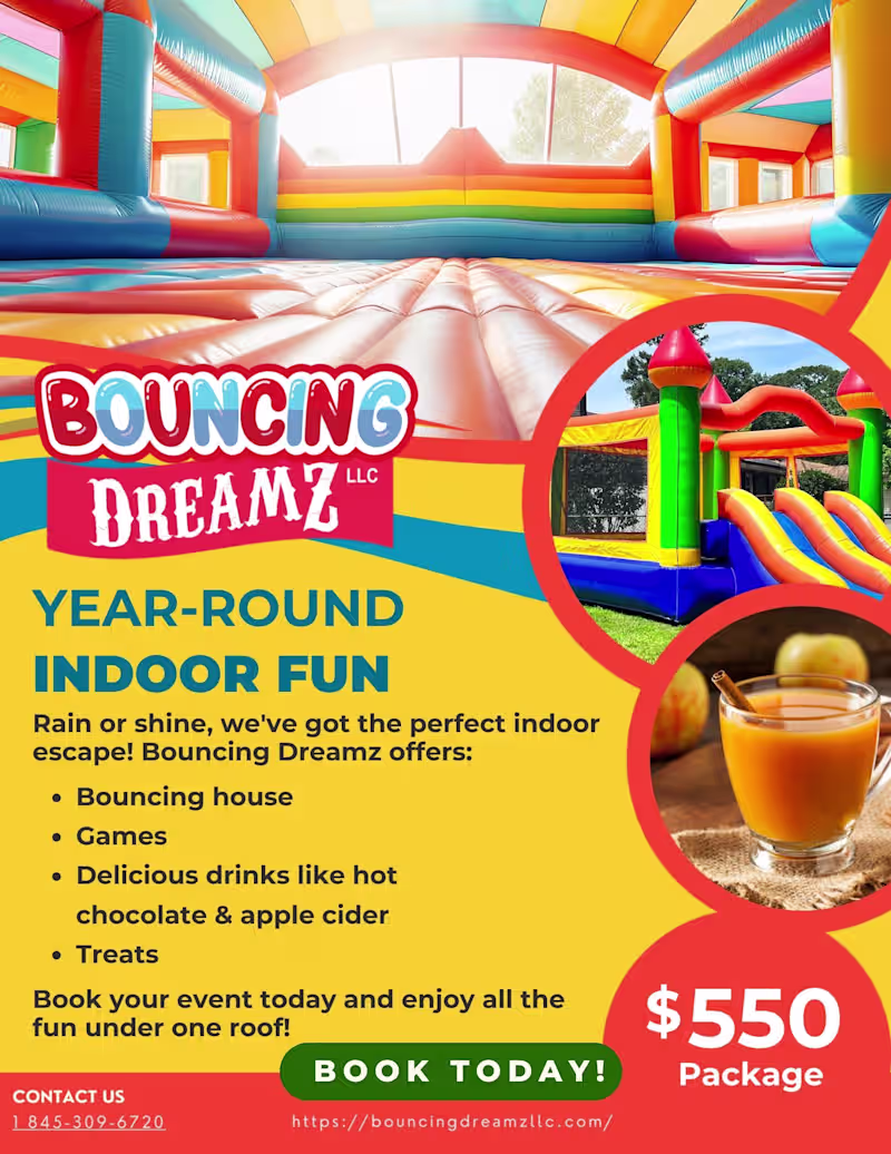 Cover image for Seasonal Promotional Flyers for Bouncing Dreamz LLC