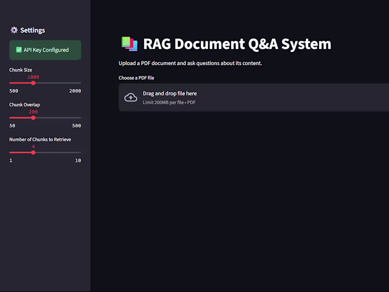 Cover image for RAG Document Q&A System