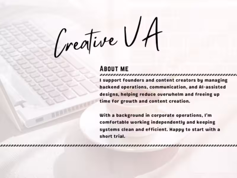 Cover image for Theresa C. - Your Creative