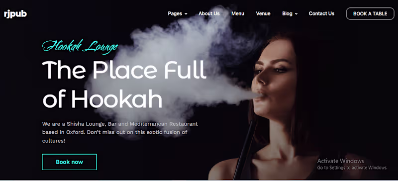 Cover image for resturent and bar website for my client