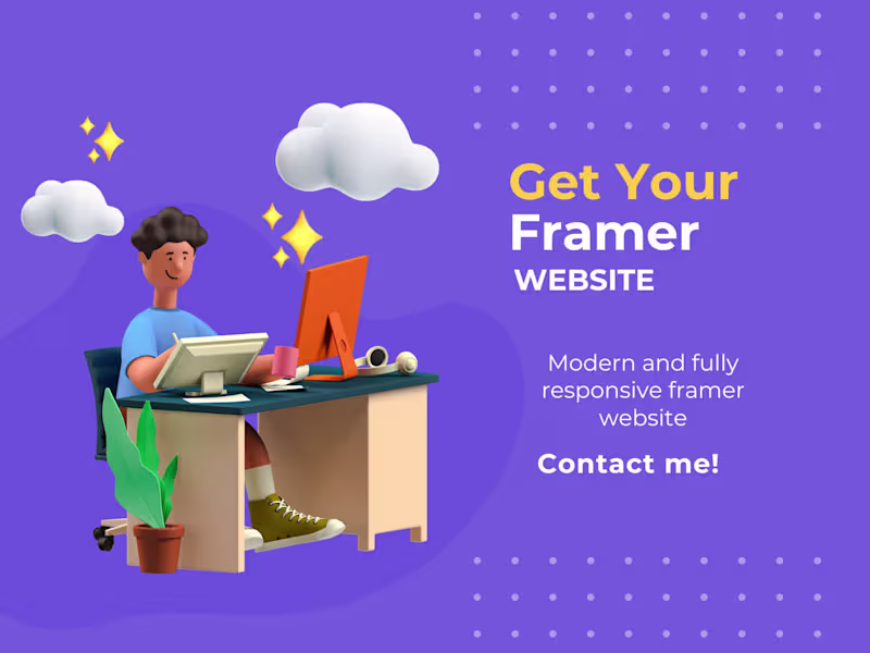 Cover image for I will design and develop your modern framer website