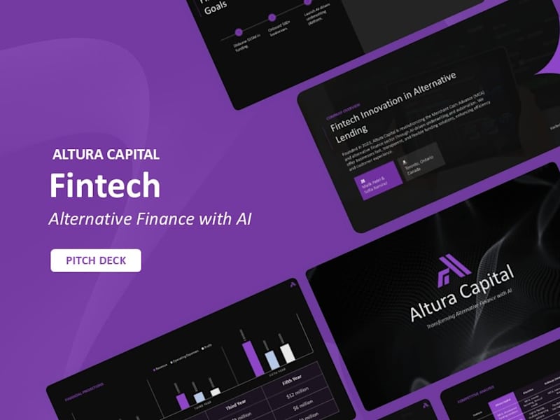 Cover image for AI-Powered Fintech Pitch Deck | Altura Capital