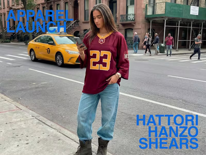 Cover image for Hattori Hanzo Shears needed to market their new apparel line...