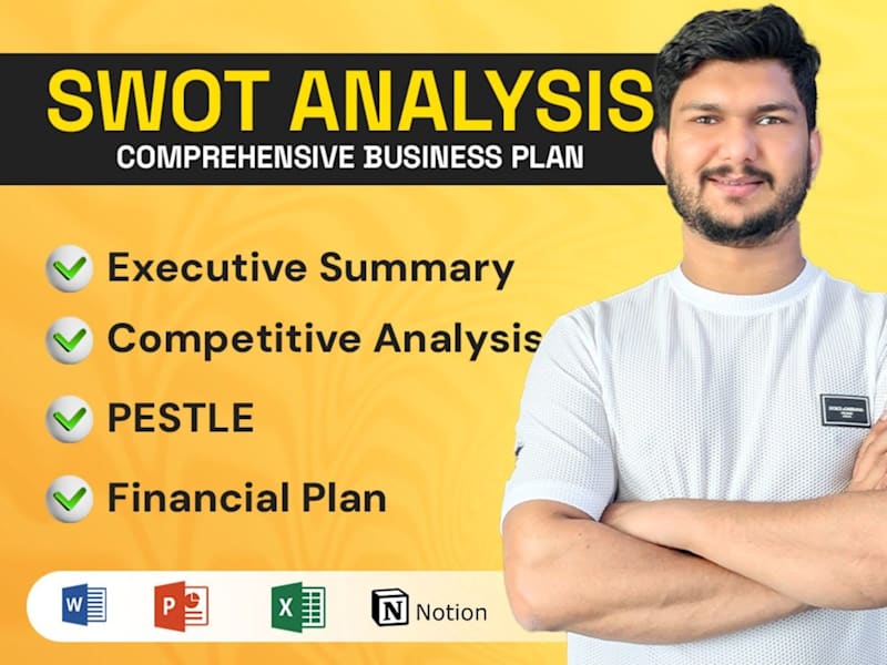 Cover image for Business Plan with Market Research, SWOT & Financial Modelling