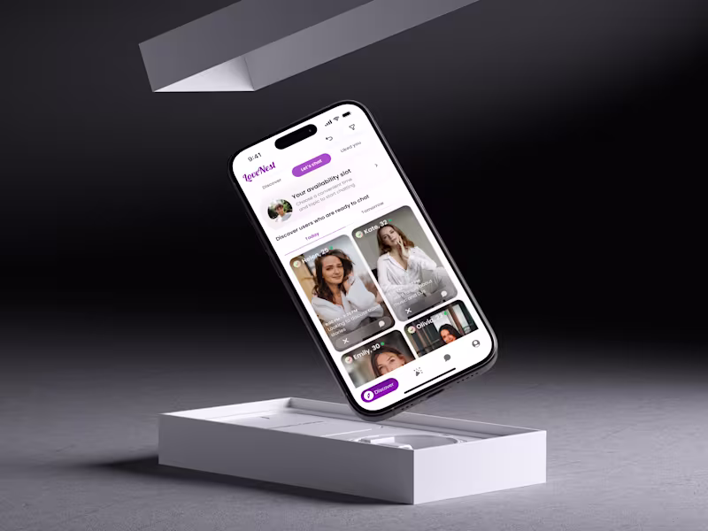 Cover image for Modern Dating App UI/UX Design & Development