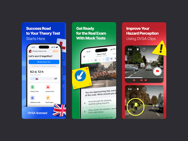 Cover image for Theory Test App screenshots