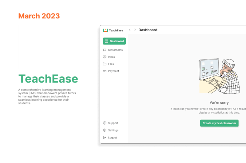 Cover image for TeachEase - Learning Management System Case Study