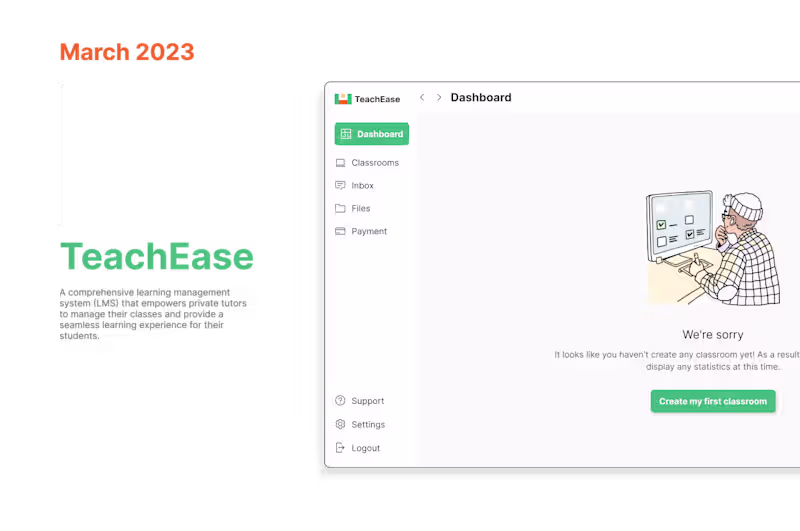 Cover image for TeachEase - Learning Management System Case Study