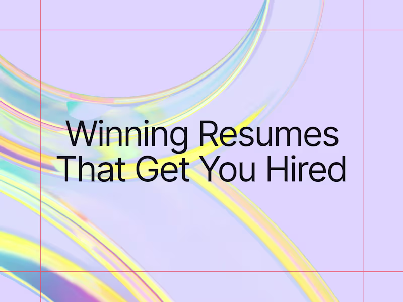 Cover image for Winning Resumes That Get You Hired