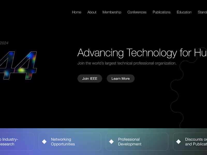 Cover image for WEB - IEEE Homepage Redesign