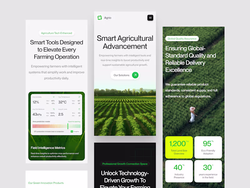 Cover image for Agrio - Agriculture Responsive Landing Page