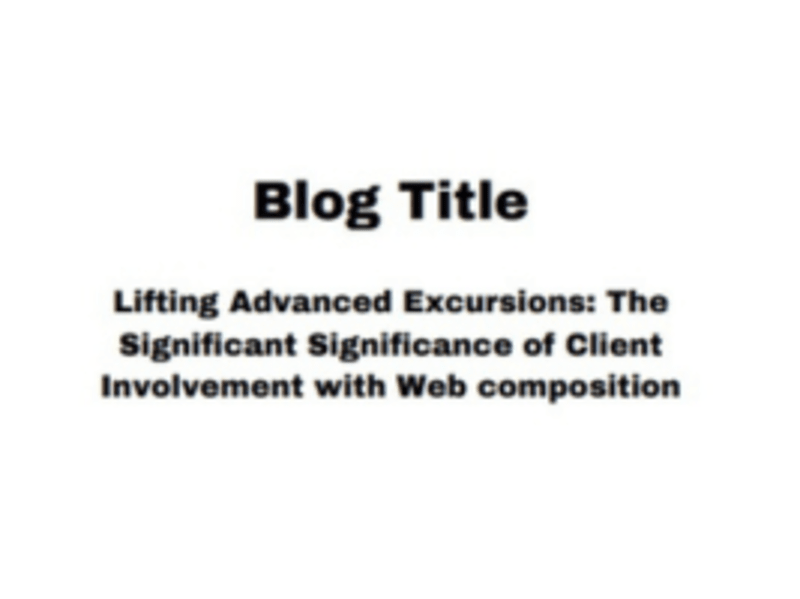 Cover image for Significance of Client Involvement with Web composition
