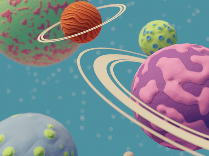 Cover image for Cartoon Space scene