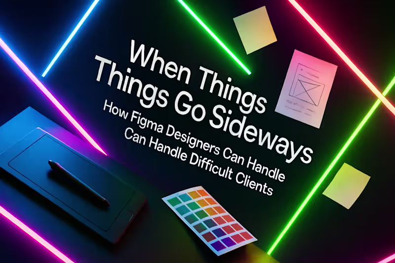Cover image for When Things Go Sideways: How Figma Designers Can Handle Difficult Clients