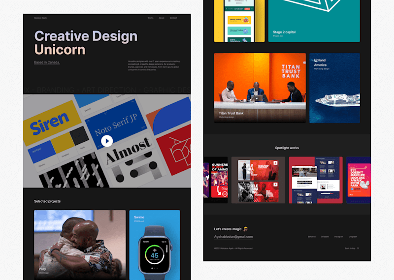 Cover image for Web Portfolio for a Multidisciplinary Designer