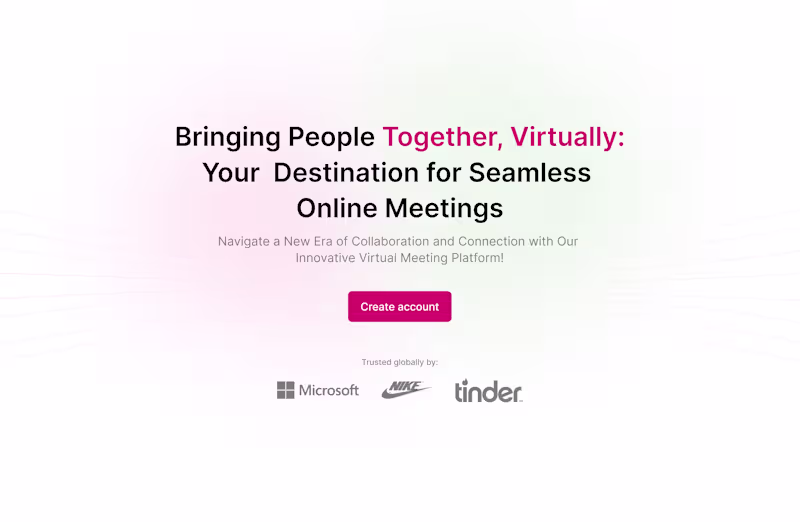 Cover image for Meet Messaging Marketing Website Design and Development