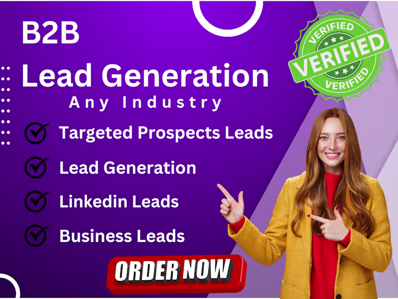 Cover image for B2B Lead Generation & Prospect List Services for Any Industry
