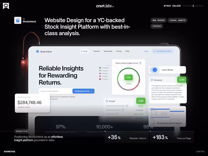 Cover image for Marketing Website Design for a YC-backed Company