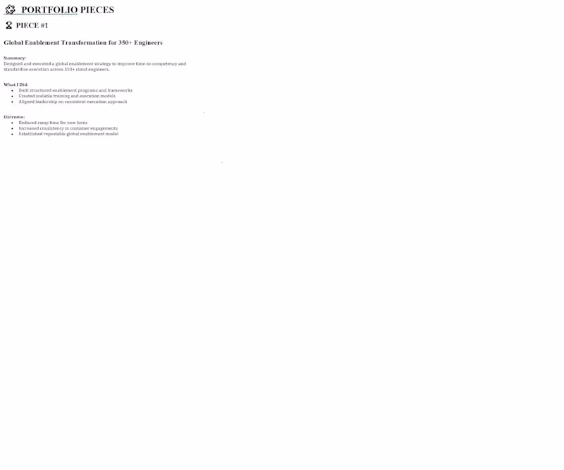 Cover image for Global Enablement Transformation and Growth