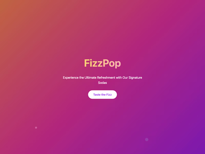 Cover image for FizzPop - Premium Soda Company