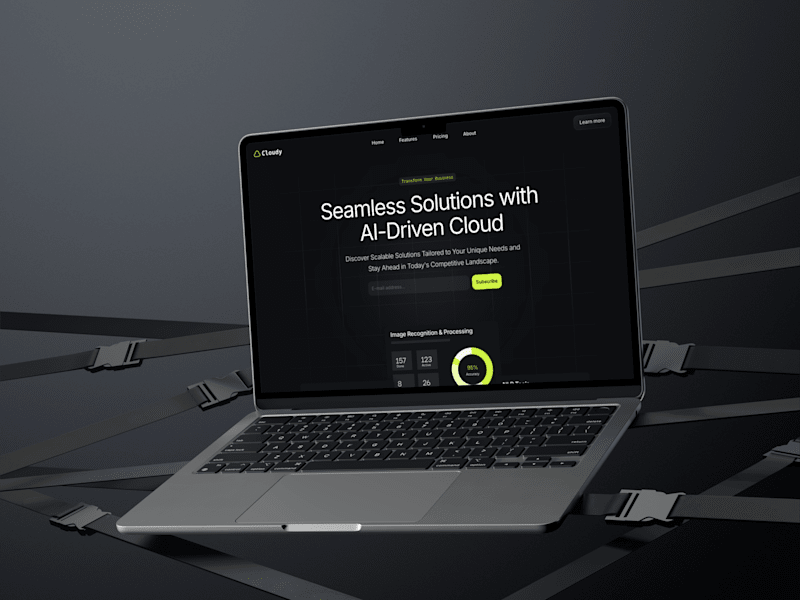 Cover image for Cloudy Landing Page Design
