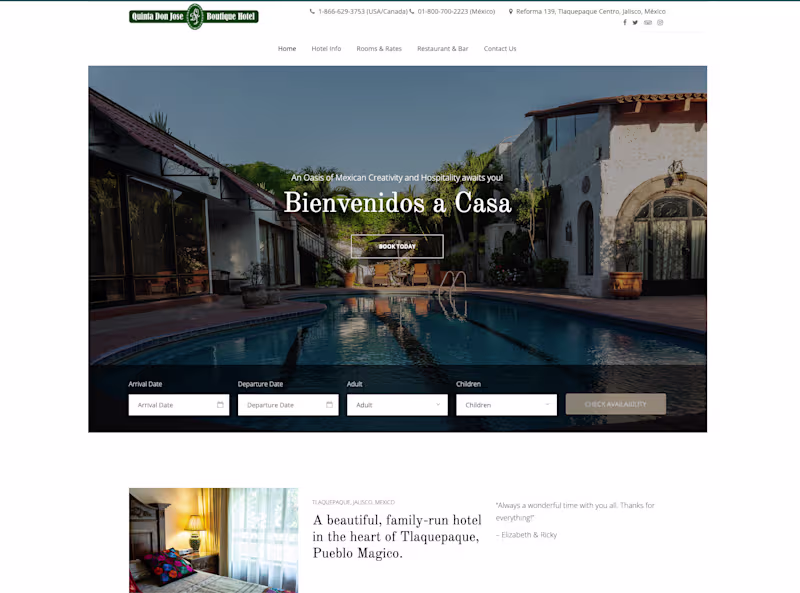 Cover image for Quinta Don Jose — Boutique