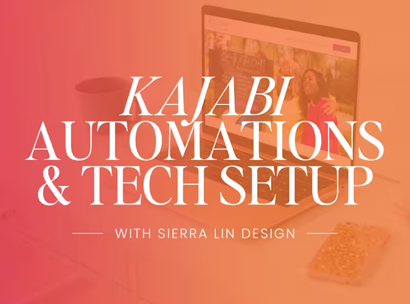 Cover image for Kajabi Automations & Tech Setup