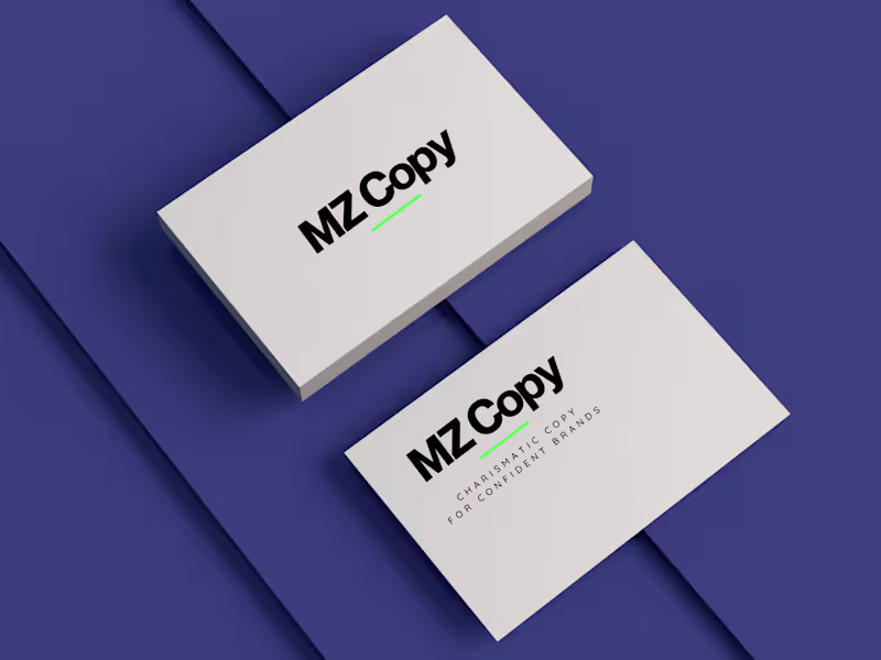 Cover image for MZ Copy | Madeleine Zapletal UK Copywriter
