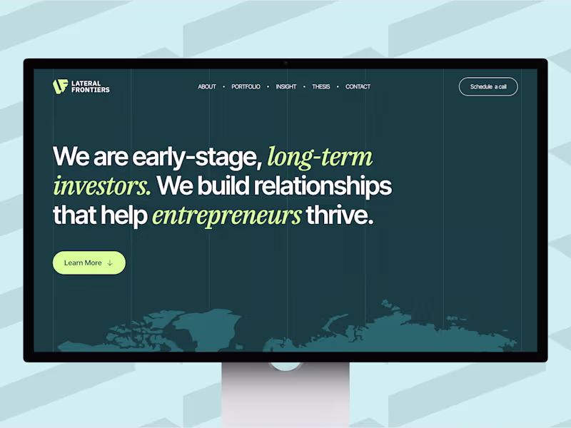 Cover image for Lateral Frontiers Website Redesign