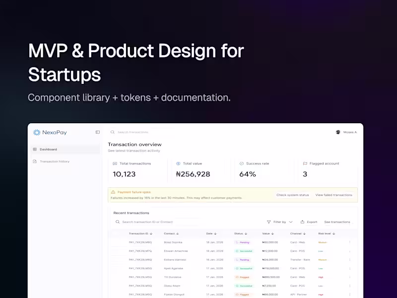 Cover image for MVP & Product Design for Startups