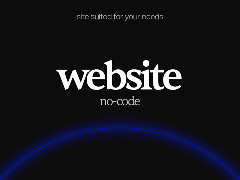 Cover image for no-code website