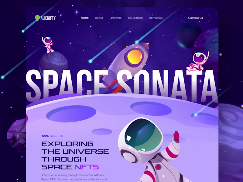 Cover image for Alienifty - NFT Website