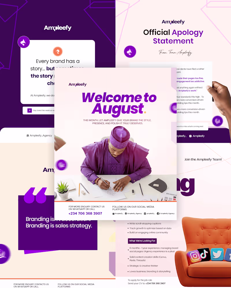 Cover image for Ampleefy - Social Media Storytelling Design