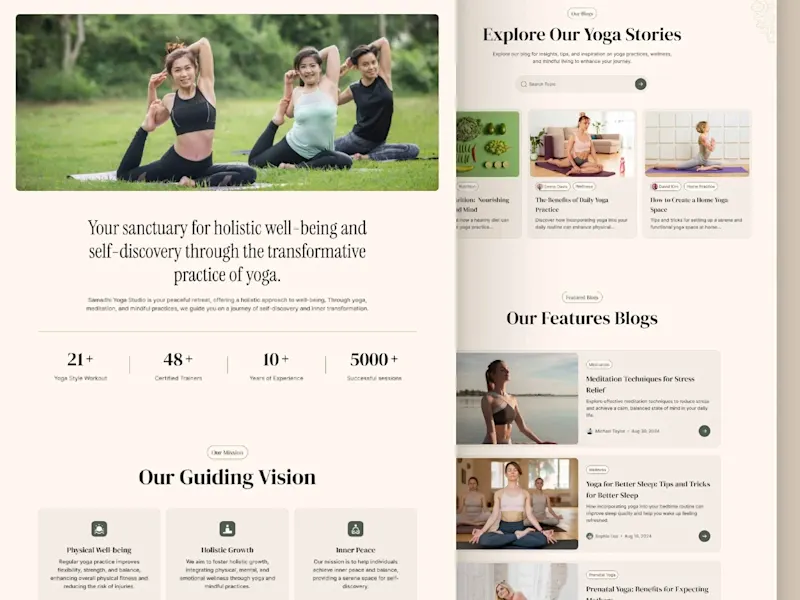 Cover image for Ananda Framer Template for Yoga & Coaching