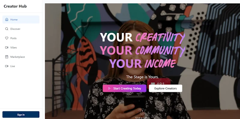Cover image for CreatorHub - UX Case Study