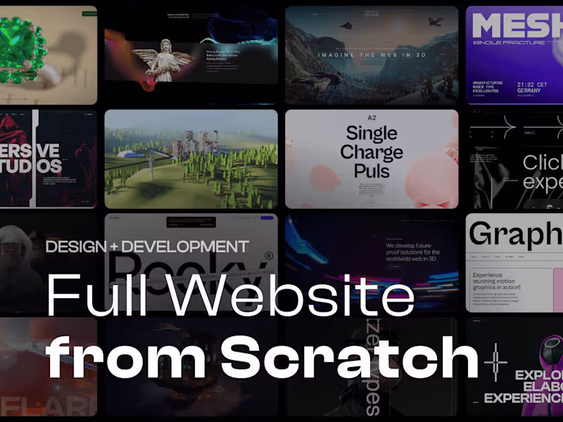 Cover image for Full Website from Scratch (Strategy, Design, Development)