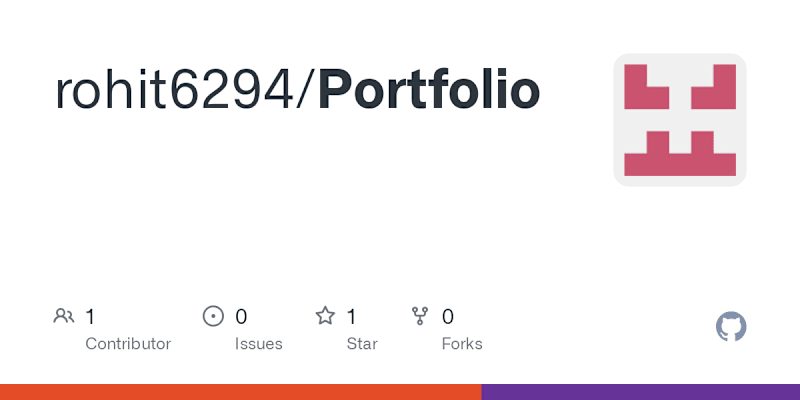 Cover image for Rohit's Personal Web Development Portfolio