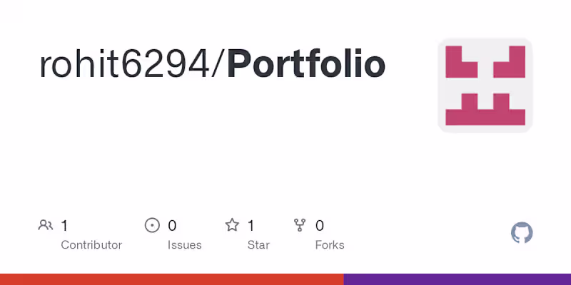 Cover image for Rohit's Personal Web Development Portfolio