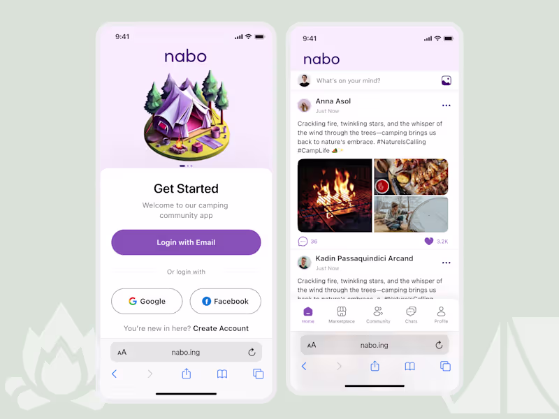 Cover image for UX/UI for Social Community Neighbours PWA App E-commerce Resale