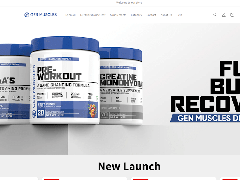Cover image for Gen Muscles Supplement Product Descriptions