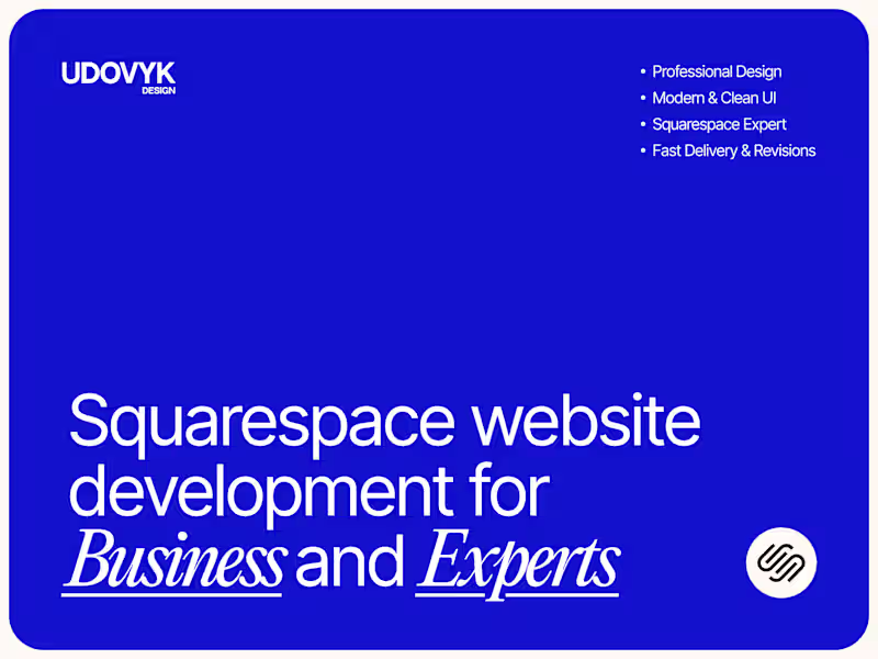 Cover image for Done-for-you Squarespace Website (Design + Build)