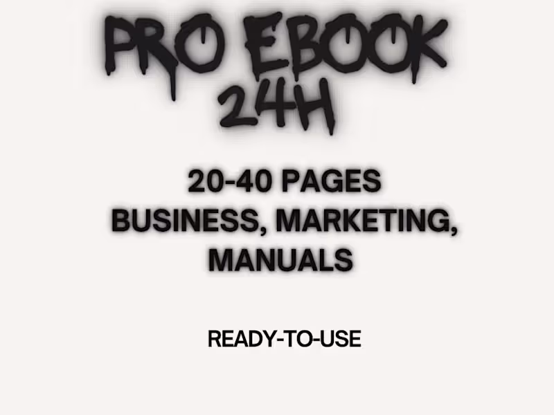 Cover image for PRO EBOOK 24h Marketing, Manuals Ready-to-use