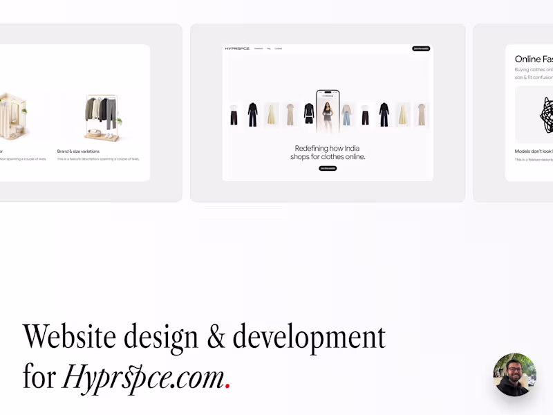Cover image for Hyprspce: Website Design & Development