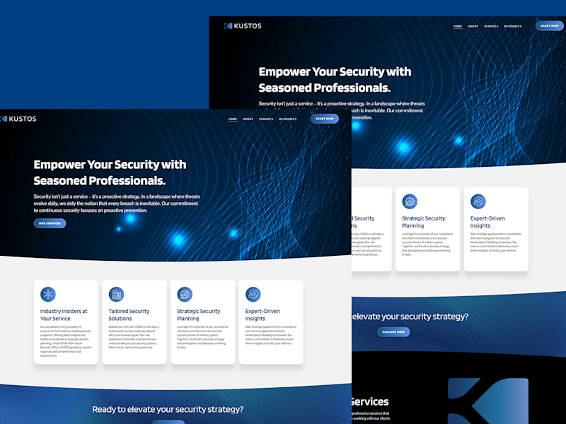 Cover image for Squarespace design for Kustos