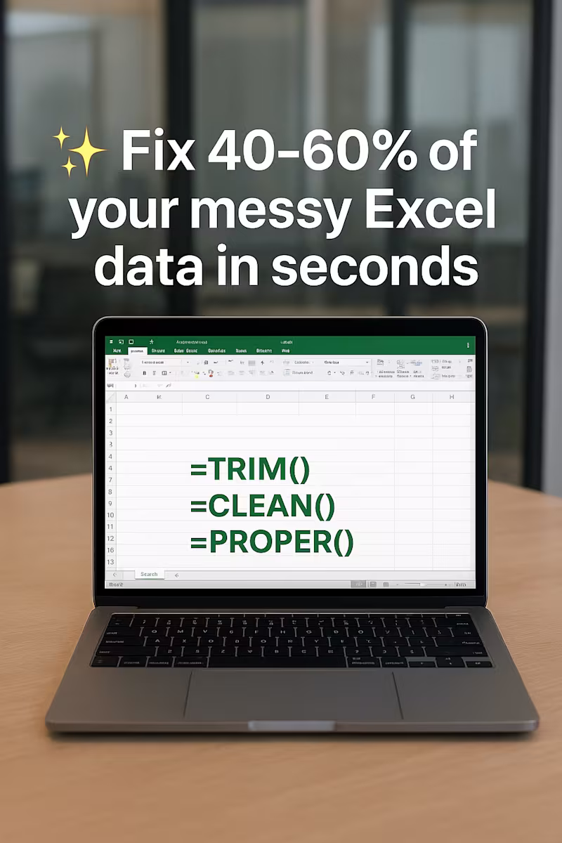 Cover image for Here’s one of my favorite Excel tricks that saves 40–60% cle...