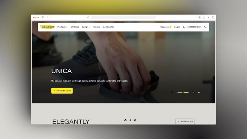 Cover image for Technogym E-commerce Platform Development